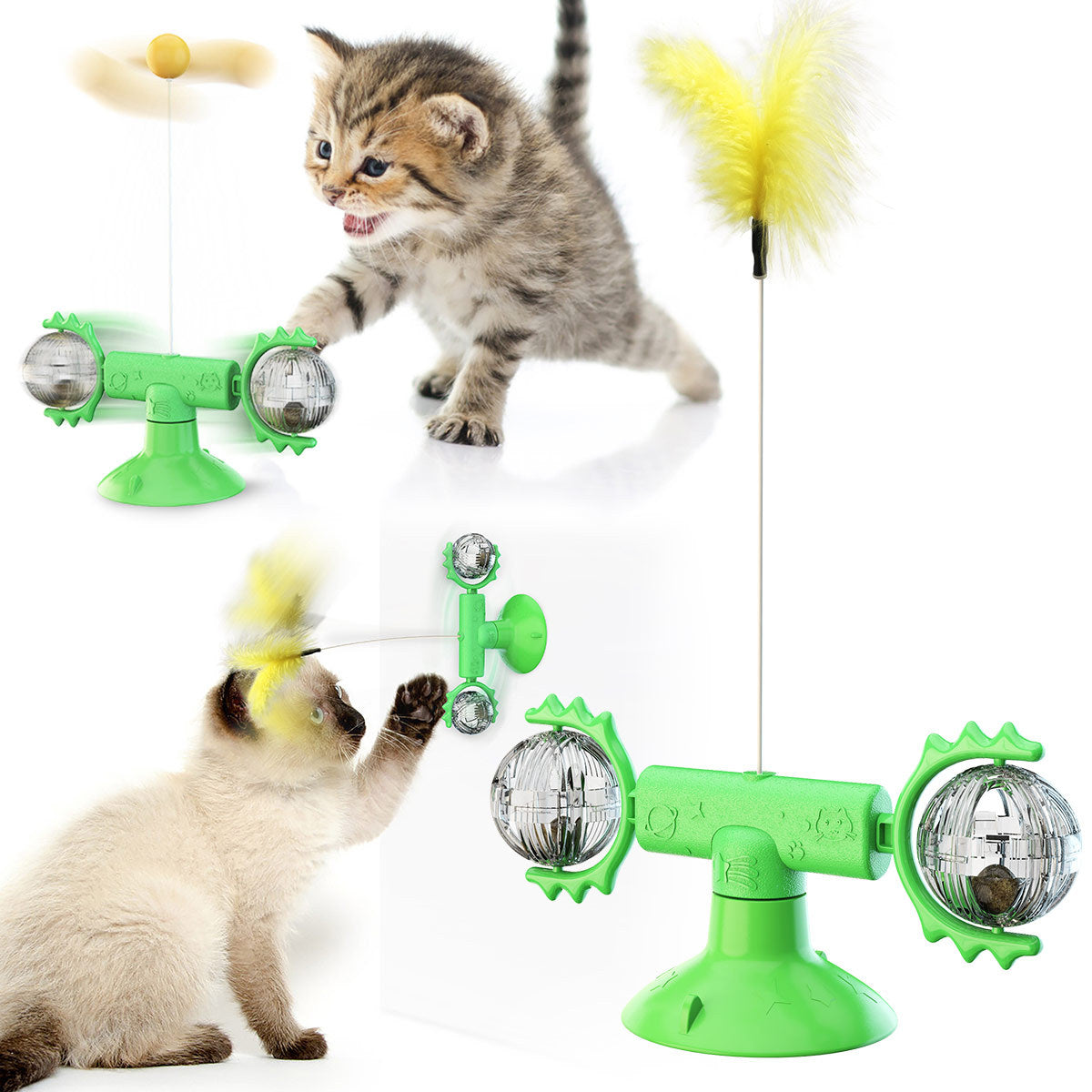 Glowing windmill spinner in cat play bundle