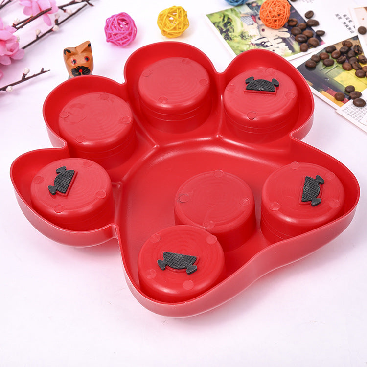 Pet using puzzle feeder